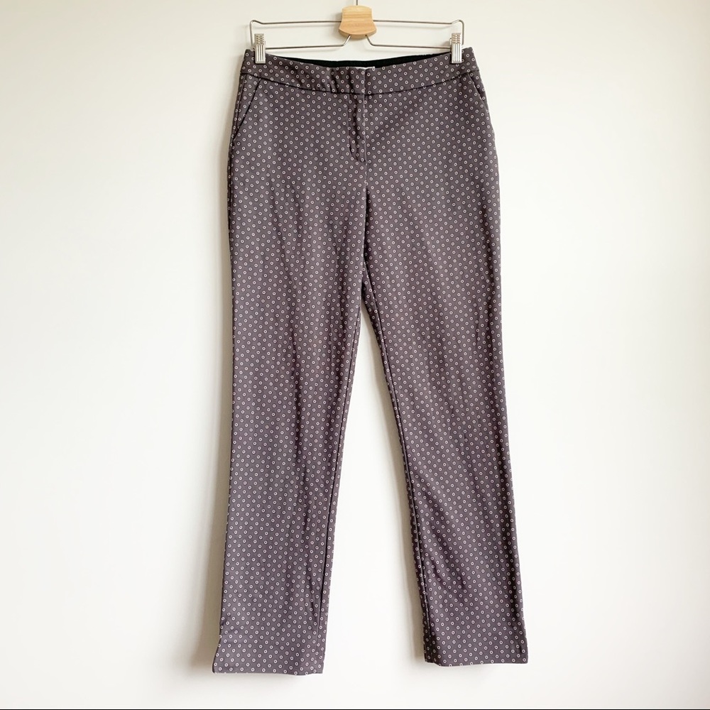 Boden Floral Dress Pant Trouser Purple Size 8 L